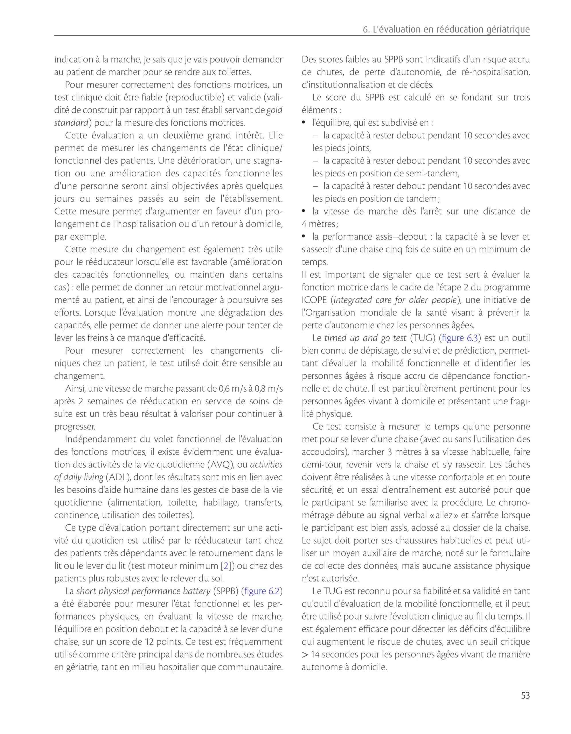 Rééducation de la personne âgée