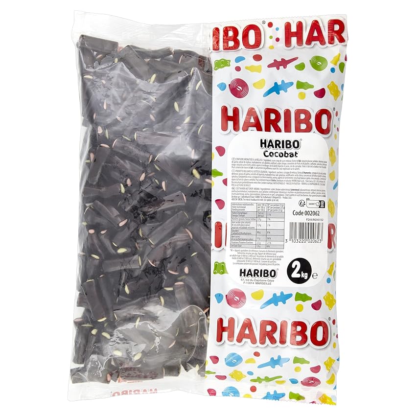 Haribo Cocobat, Caramelle Gommose Ripiene, Gusto Liquirizia, Ideali Per Feste E Dolci Momenti Di Relax - 2kg