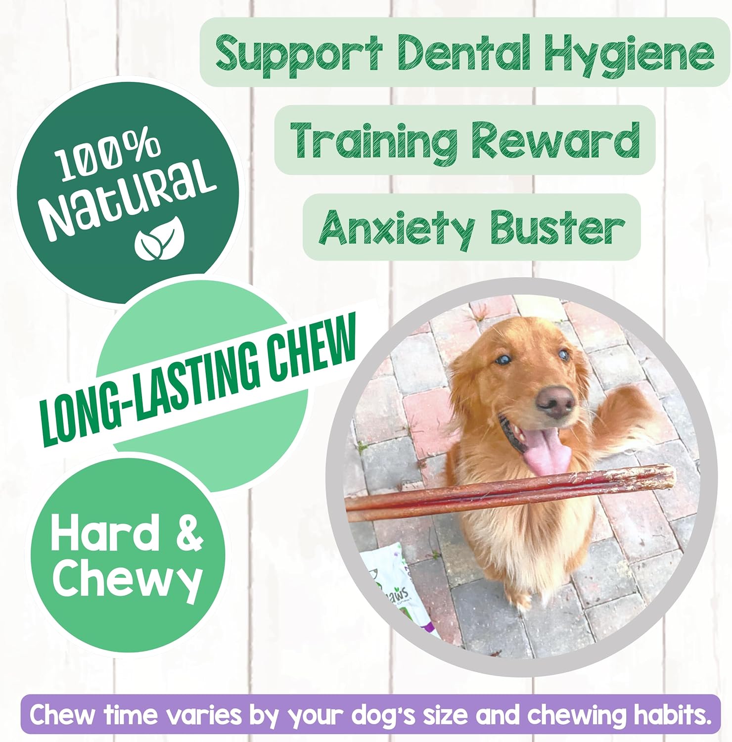 Nature Gnaws Bully Sticks for Dogs 11-12" (1Lb) - Mixed Thickness - Long Lasting for Aggressive Chewers and Large Dogs - Natural Beef Dog Chew Bones