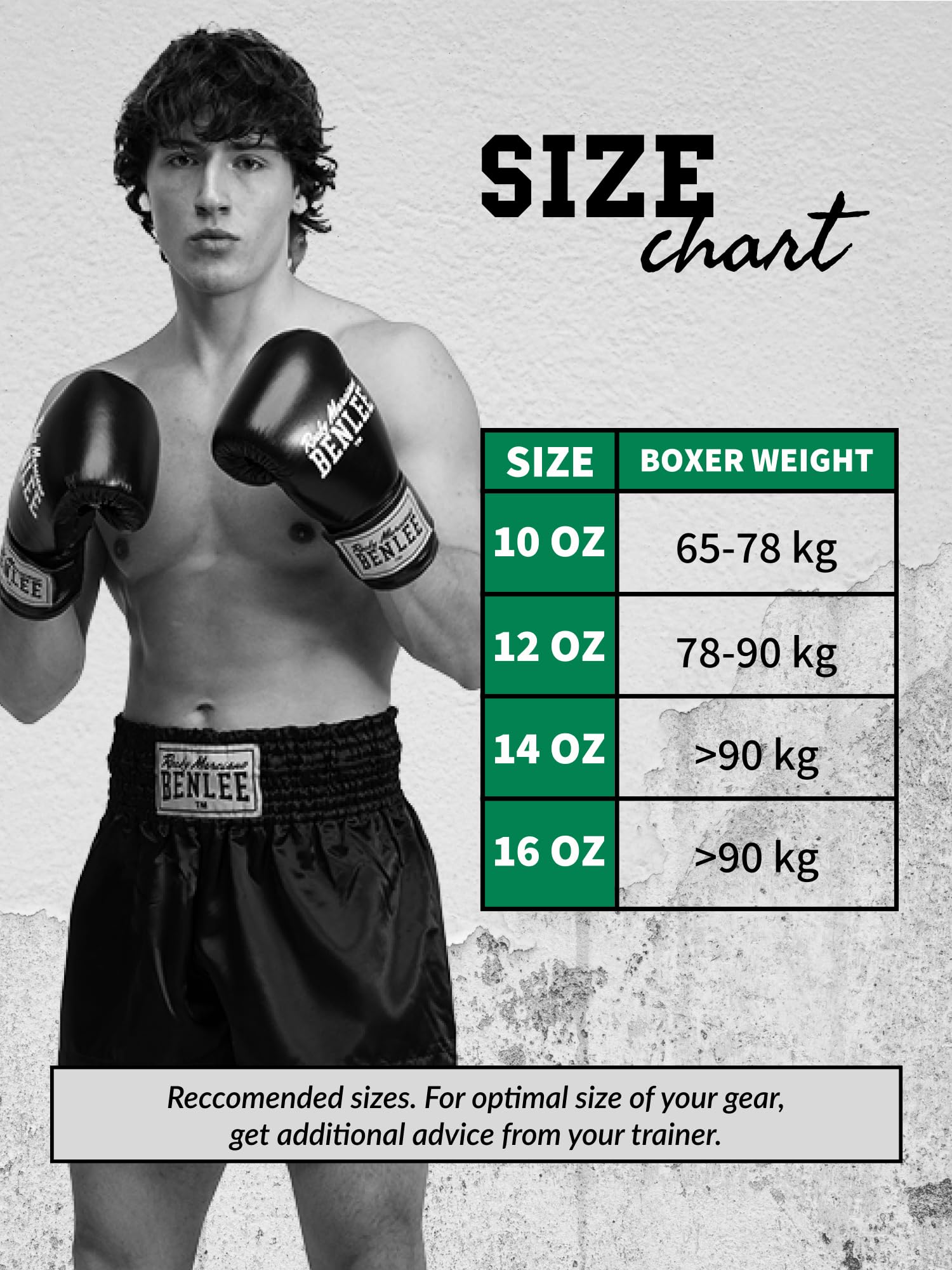 BENLEE Guanti da boxe in pelle METALSHIRE