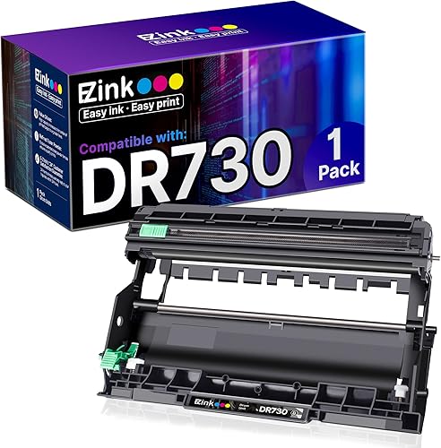 E-Z Ink Unidad de tambor de repuesto compatible para Brother DR 730 Unidad de tambor compatible con impresora HL-L2350DW HL-L2395DW HL-L2390DW