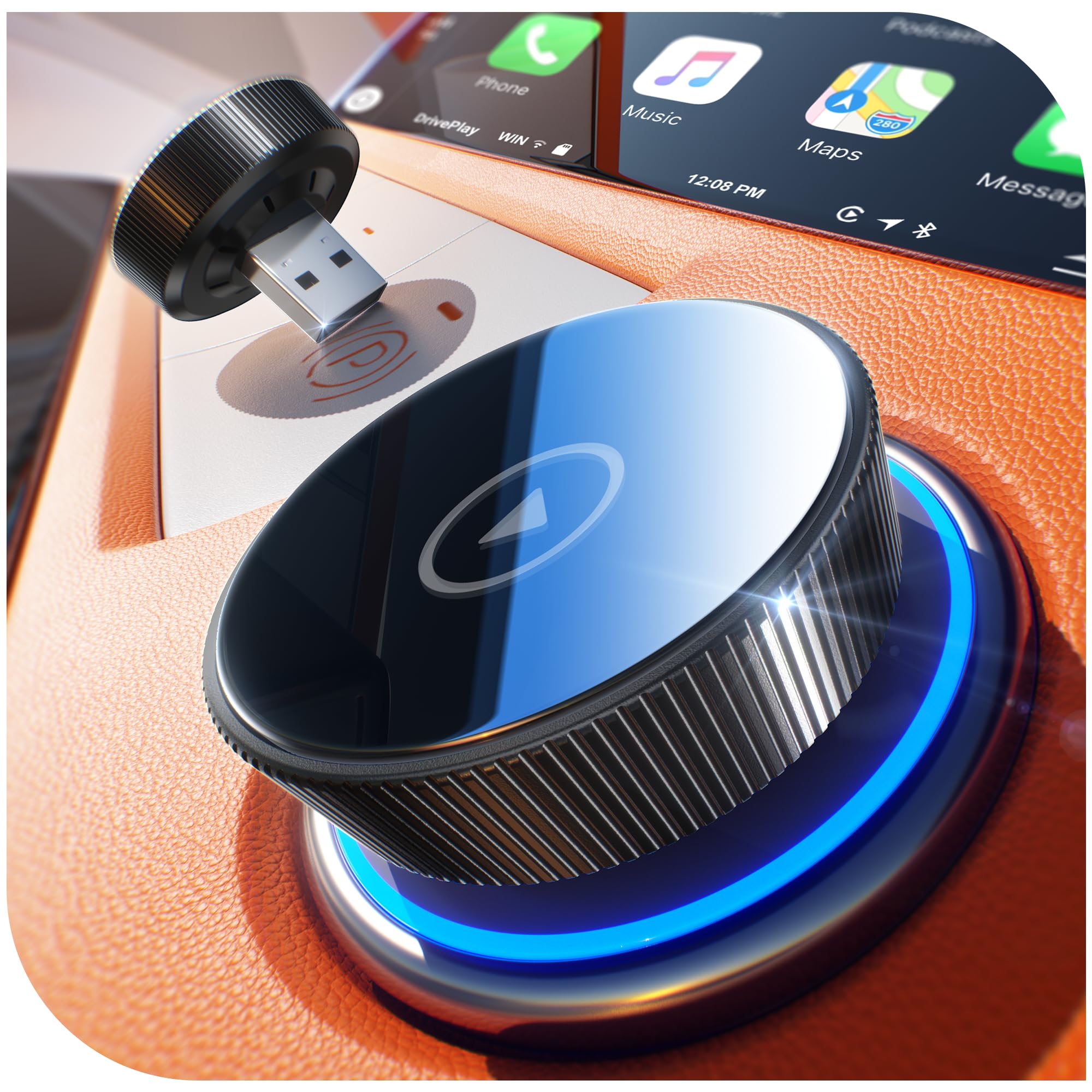 Amazon.com: Wireless Carplay Adapter, 60% Smaller, 3X Auto-Connect