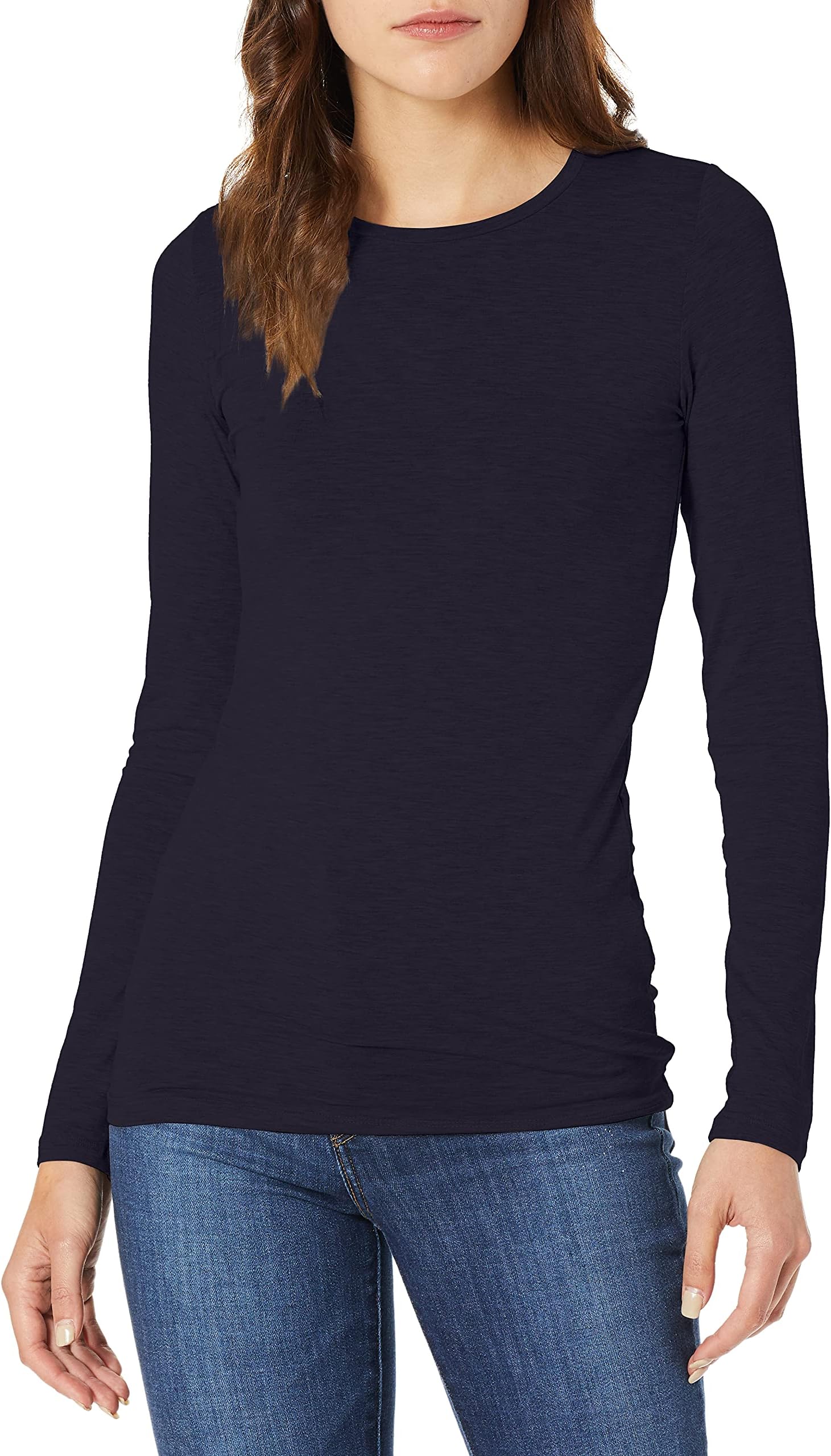 Majestic FilaturesWomen's Soft Touch Superwashed Crew Neck with Flat-Edge Trim