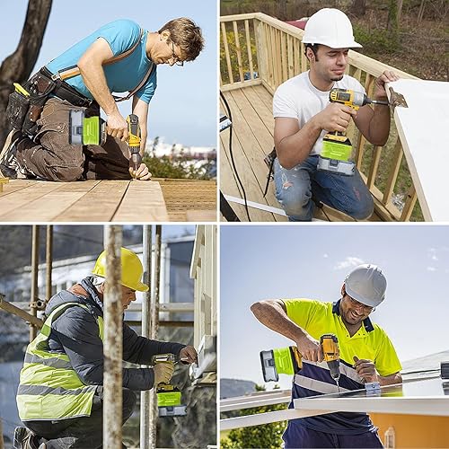 Miniatura 6 de Adaptador para herramientas Dewalt de 20 V, para batería Ryobi de 18 V para reemplazar la batería Dewalt 20 V MAX DCB204 DCB207 DCB206, funciona