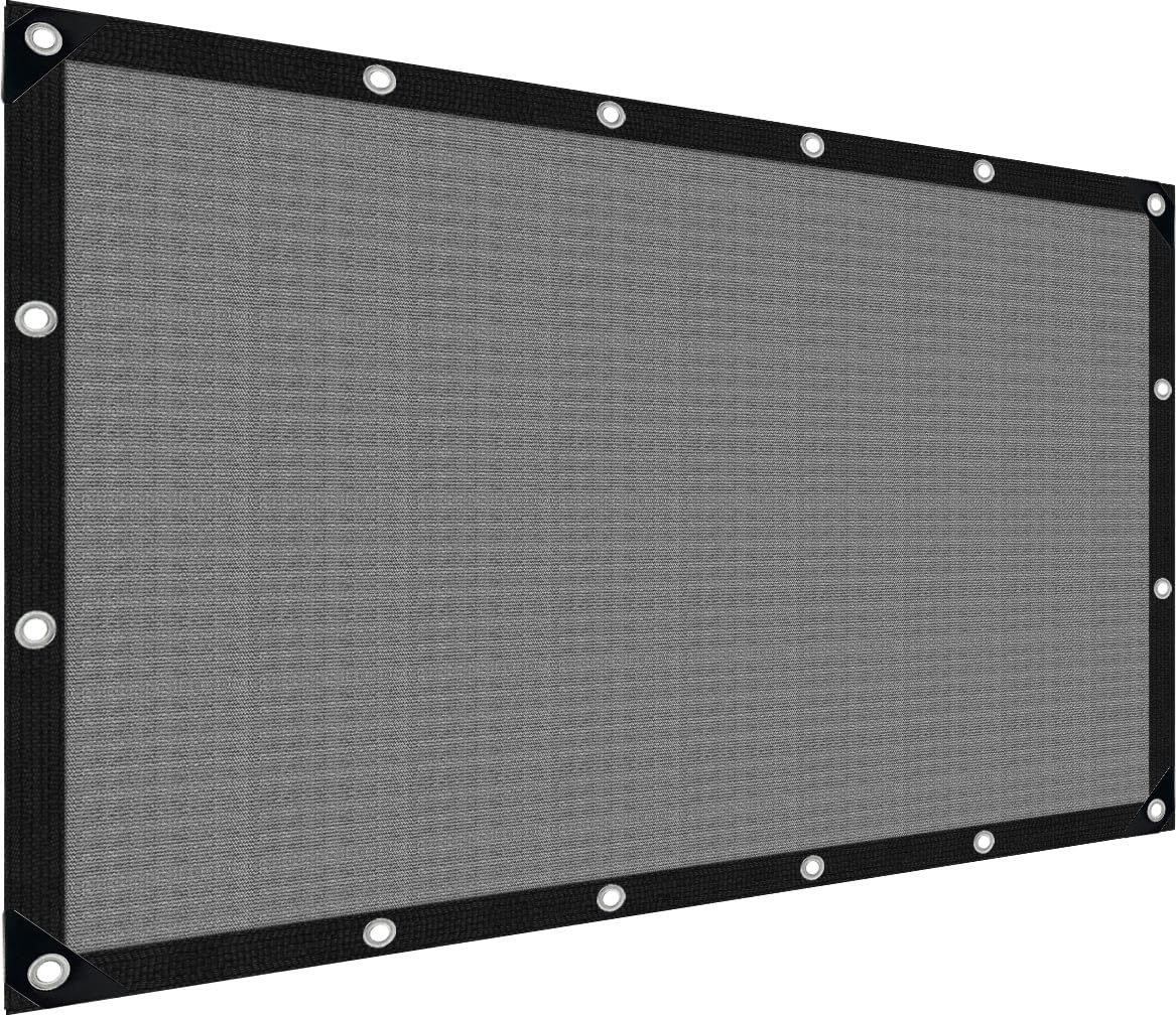Filet d'ombrage avec œillets - 3 x 4 m - Voile d'ombrage de jardin - Protection solaire - Filet d'ombrage pour serre, terrasse, plantes, poulailler, coupe-vent et perméable à l'eau