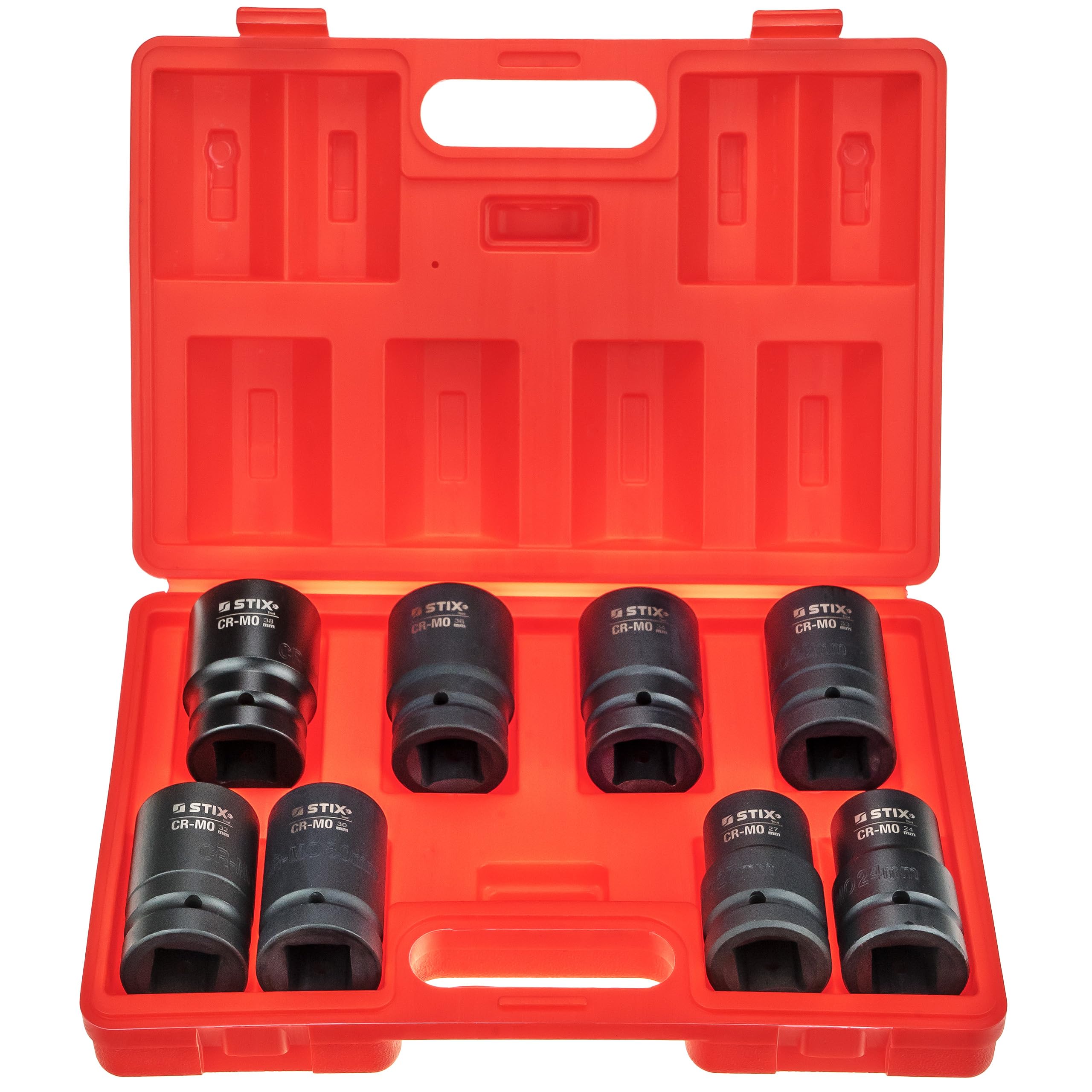 Stix STT-78-8000 Nm - Multiplicador de par con accionamiento de 1" (incluye llave de vaso de 1" CR-MO 24-38 mm, para ruedas de camiones, tractores y vehículos de construcción)