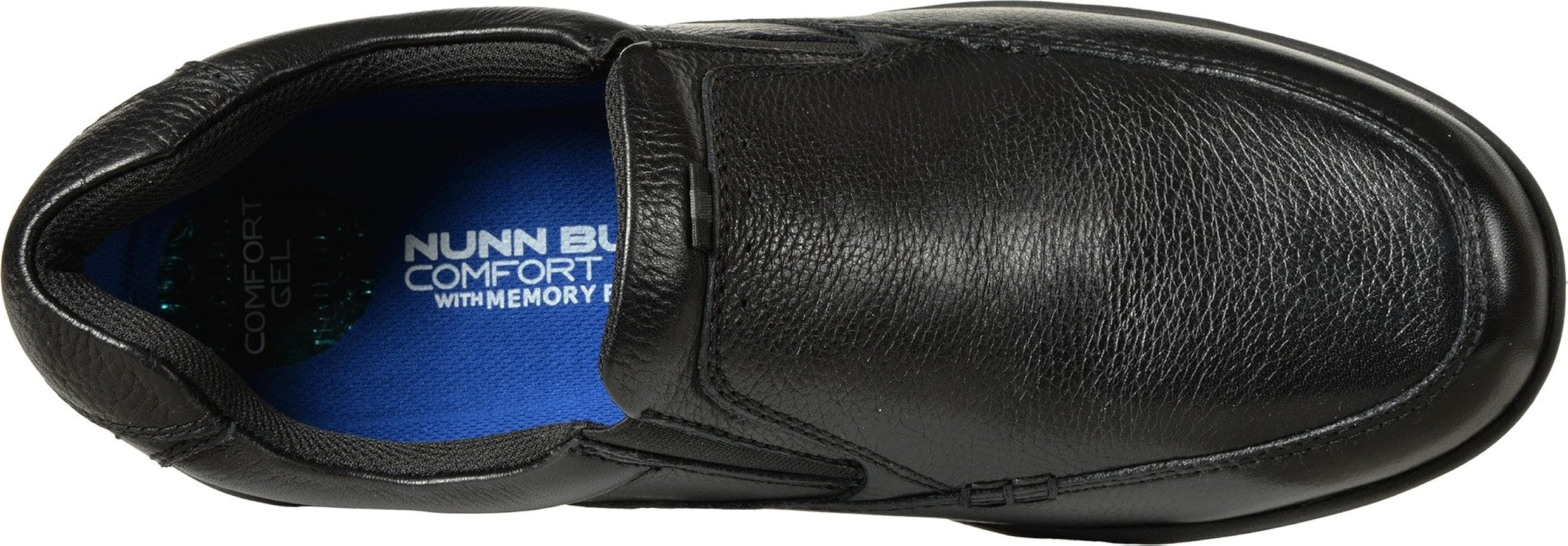 Amazon.com | Nunn Bush Cam Moc Toe Slip-On Black Tumbled Leather