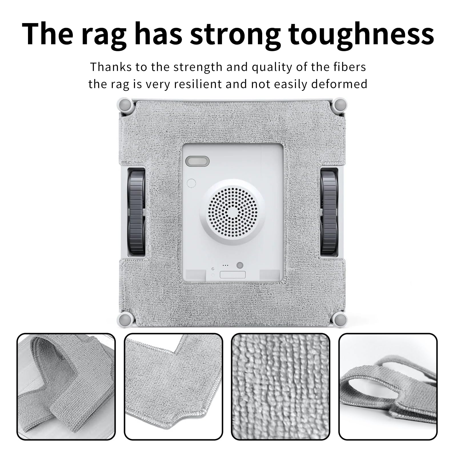 6 Panni Lavabili Per Robot Lavavetri Ecovacs W2 Omni, W1 Pro, W1 - Ricambio Riutilizzabile - Foto 6