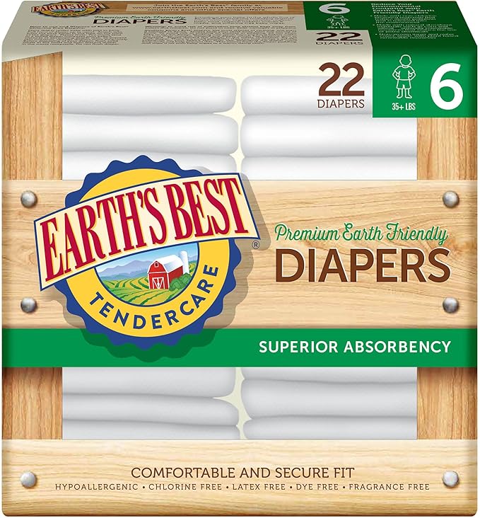 earth's best tendercare chlorine free diapers
