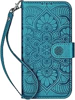 Vista 14 de Funda tipo cartera para iPhone 13 Mini, [bloqueo RFID] Funda protectora de piel sintética con ranura para tarjetas y bolsillo para efectivo