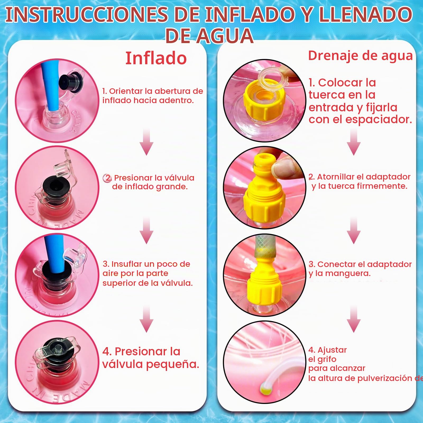 Flotteur de Piscine, Hamaca de Agua Colchón de Aire, Flotador Inflable de Bronceado, Colchoneta Piscina Adultos con Almohad, Portavasos, Flotadores Piscinas Adultos para Verano Piscina Playa