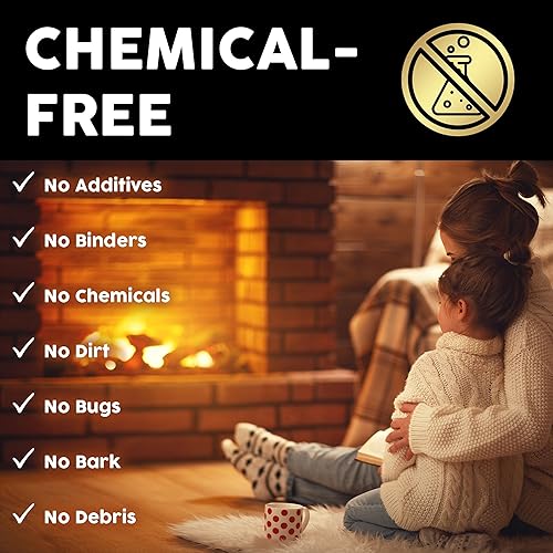 Miniatura 5 de Bloques de combustible de madera dura Envi de Bio-Diversity (paquete de 3) aserrín comprimido 100% natural, alto calor, combustión larga para