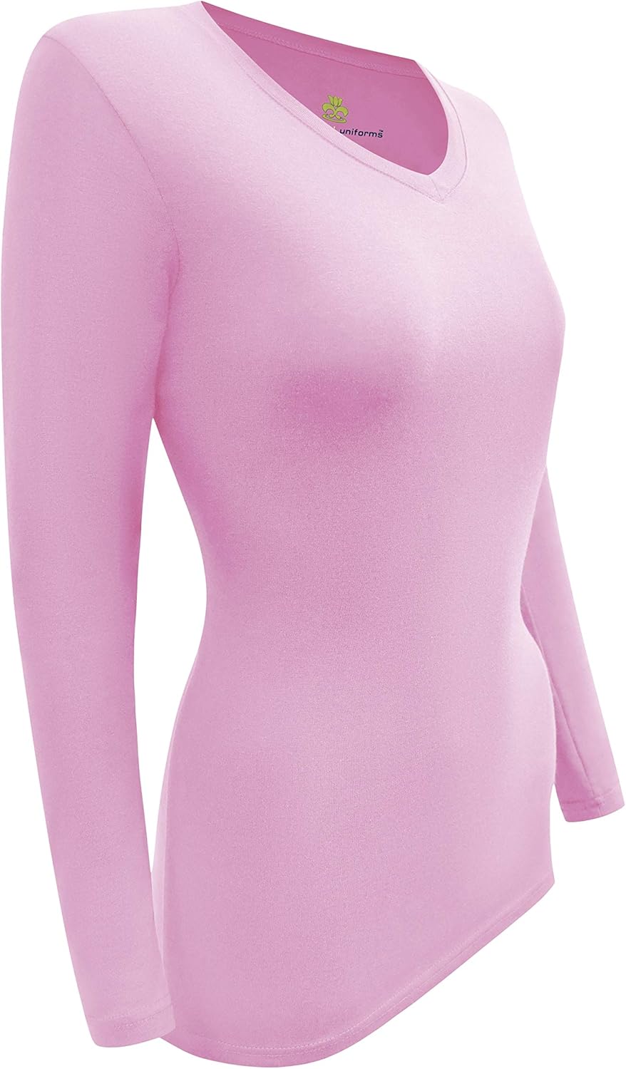 Natural Uniforms Women's Under Scrub Tee V-Neck Long Sleeve T-Shirt - Image 5