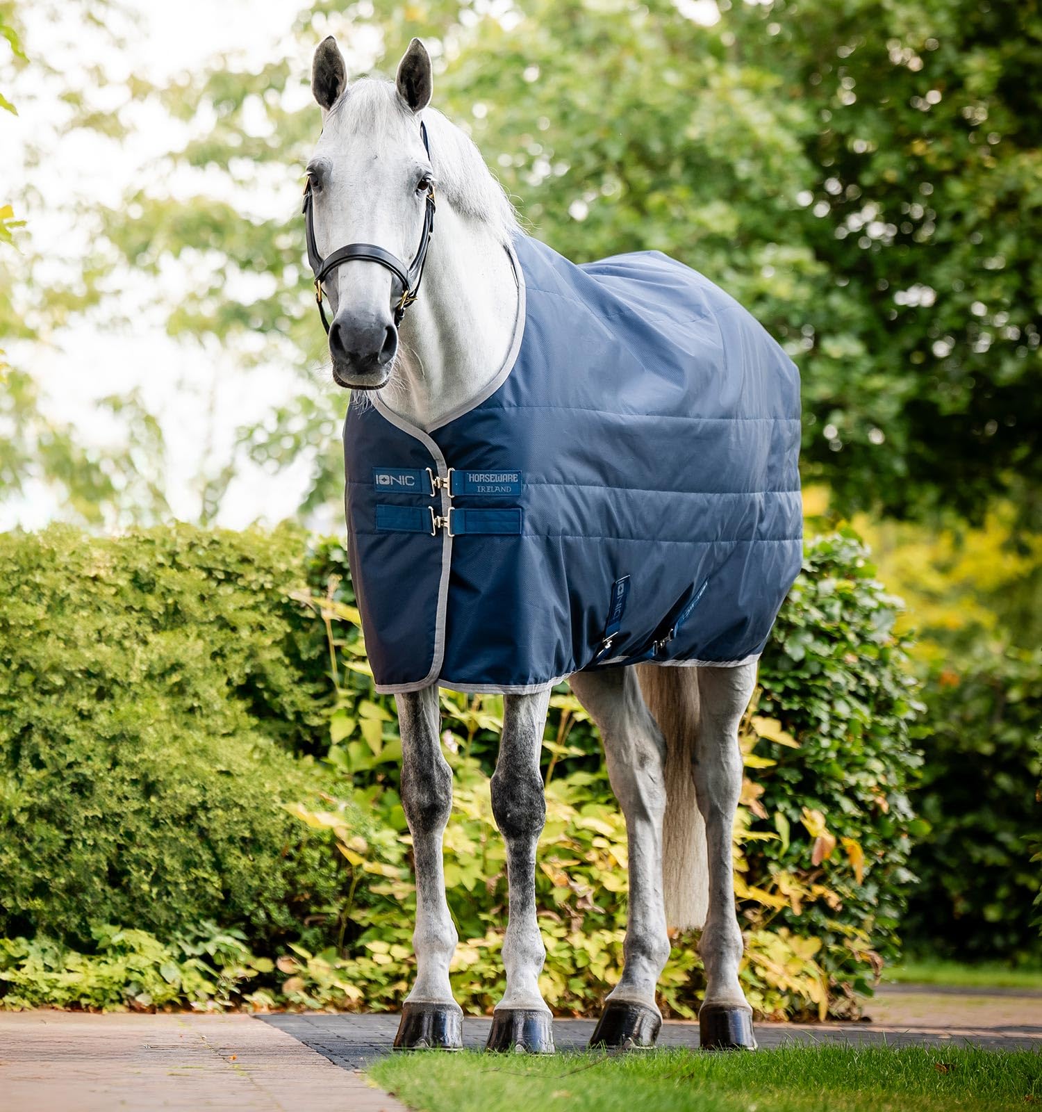 Manta estable Ionic Horseware con tecnología de turmalina que estimula los músculos