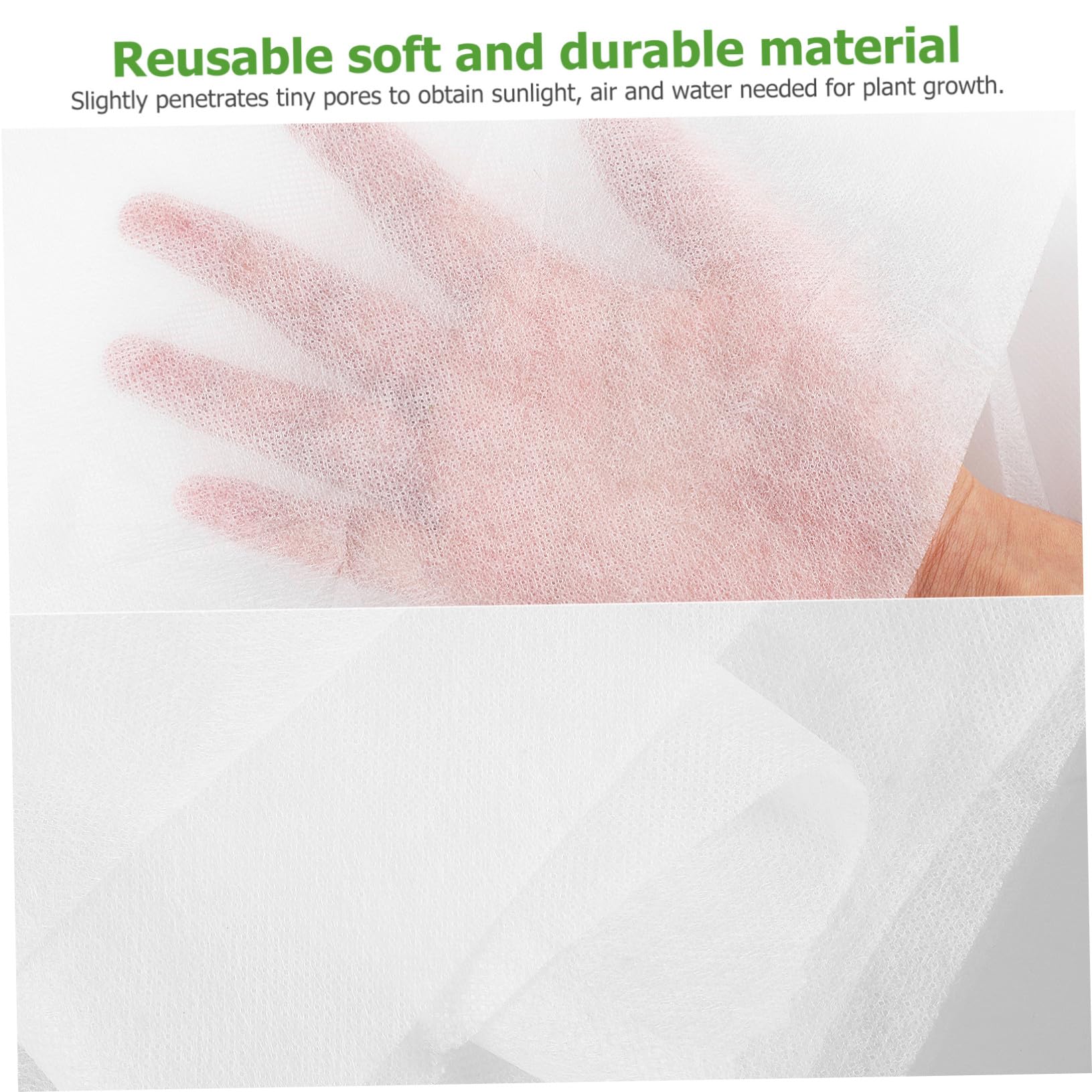 Gatuida Voile de Protection des Plantes Blanc, Non Tissé, Pliable, 2 Pièces