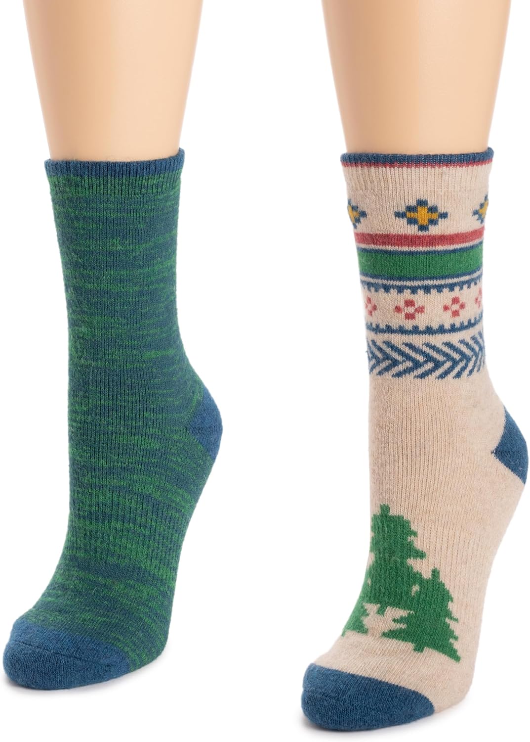 MUK LUKS Womens 6" Wool Socks 2 Pair Packs - Image 2