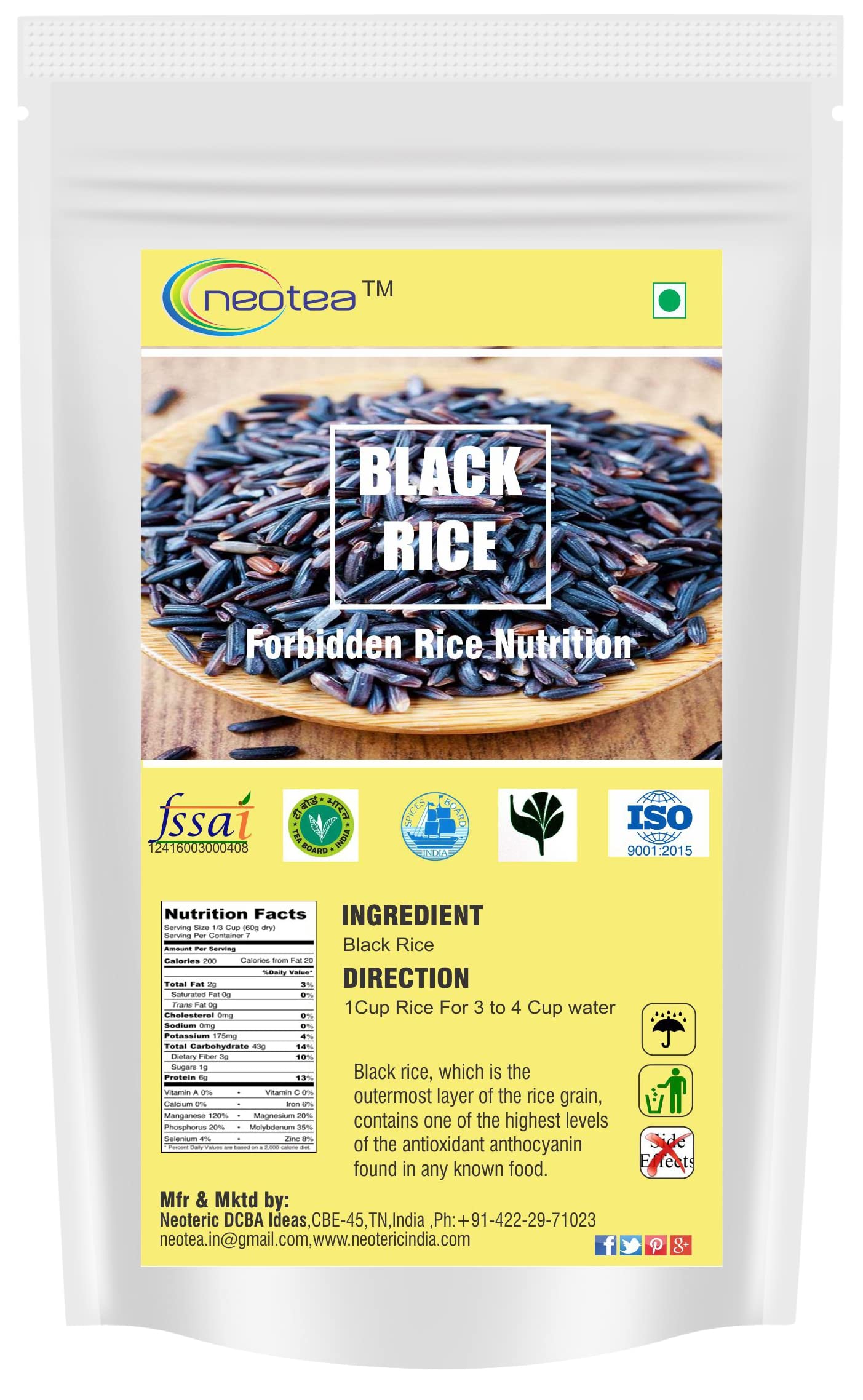 See full amazon price history chart for Neotea Black Rice Immuno Superfood with High Protein, Rich Antioxidants, Minerals & Low Fat - Whole Grain Rice Nutrition 1 Kg Neotea Black Rice Immuno Superfood with High Protein, Rich Antioxidants, Minerals & Low Fat - Whole Grain Rice Nutrition 1 Kg (B07DDF8WRC) Amazon Price History, Amazon Price Tracker