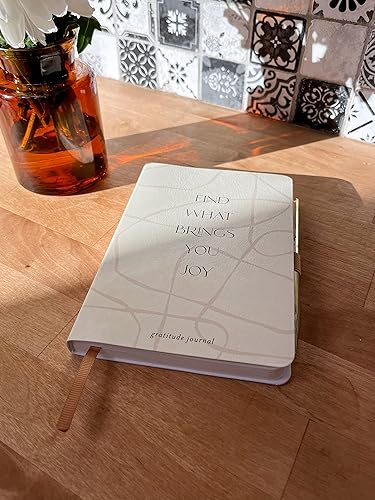 Miniatura 5 de DesignWorks Ink Diario de gratitud con 196 páginas guiadas para pensamientos y objetivos diarios con bolígrafo y marcador de cinta. Diario diario de