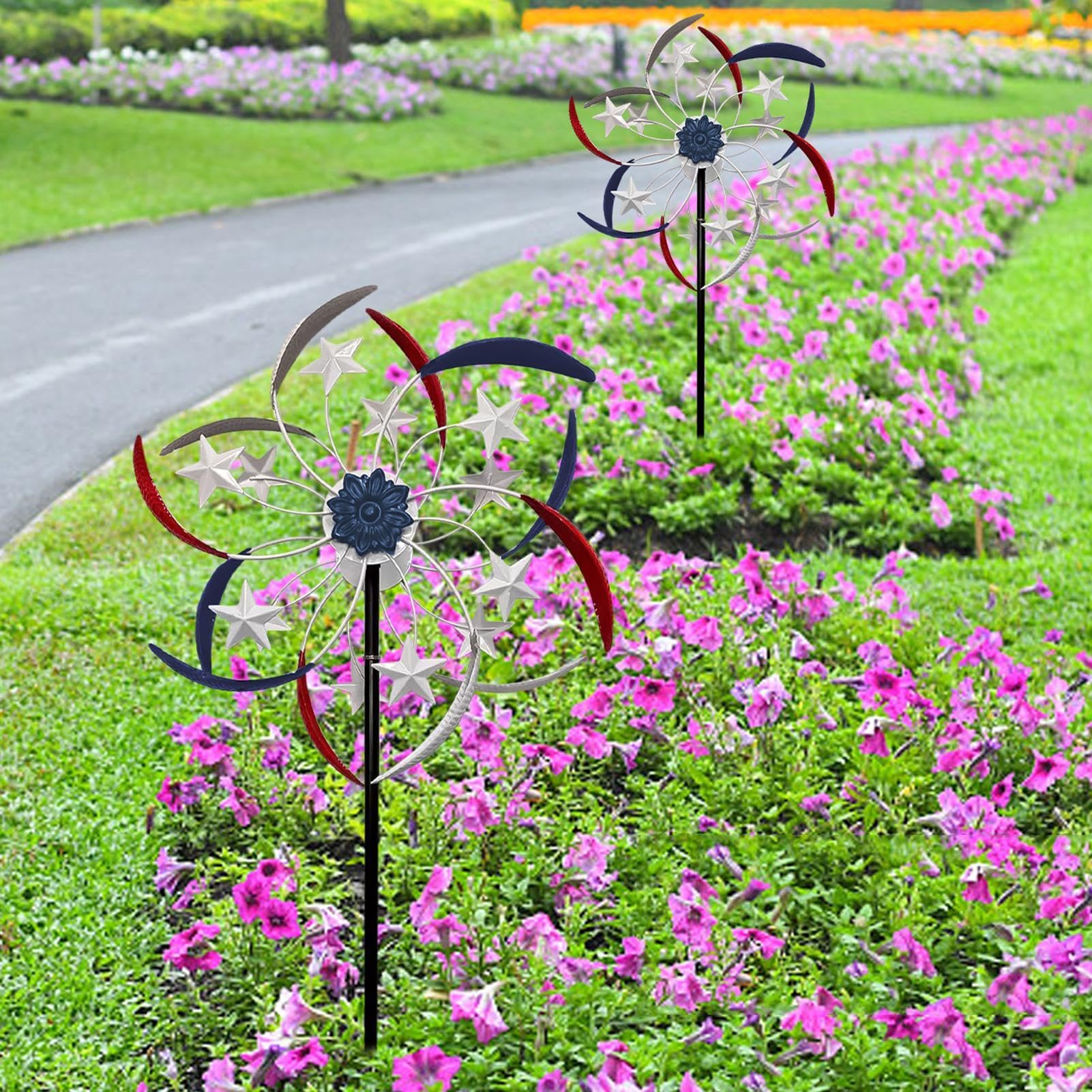 Windspinners tuindecoratie draaiende tuinornamenten voor buiten