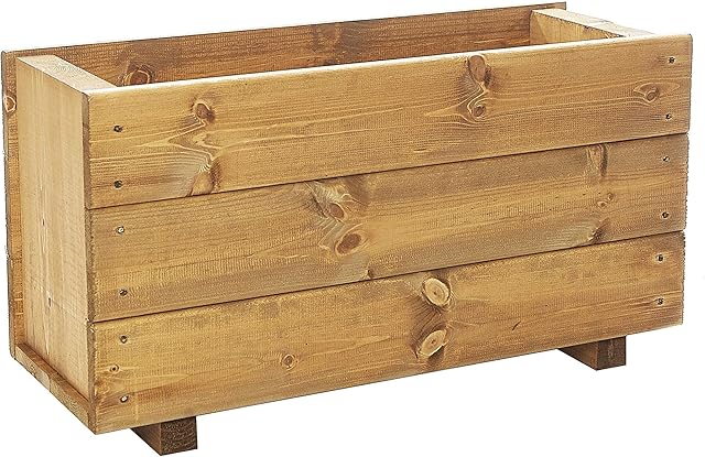 RUDDINGS WOOD Deep Wooden Trough Garden Planter Flower Box