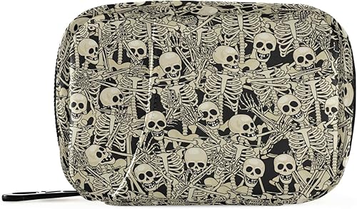 Miniatura 8 de Pastillero de viaje para 7 días, organizador de pastillas turquesa, pastillero portátil semanal, bolsa de píldoras con cremallera para negocios