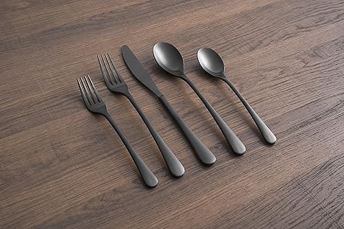 Miniatura 9 de Cambridge Silversmiths Xyla - Juego de cubiertos de 20 piezas, servicio para 4, 0, espejo plateado