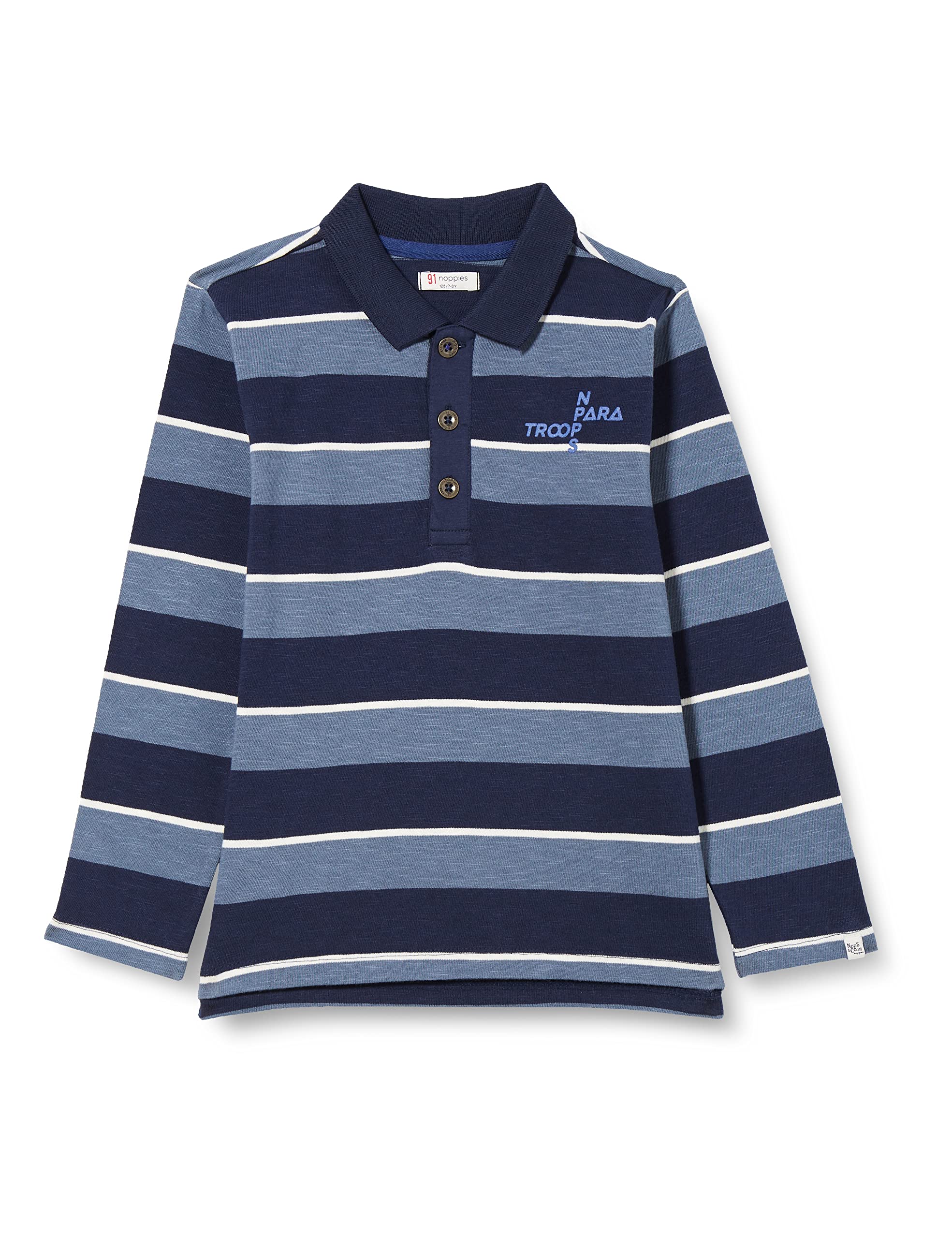 Noppies Kings Grant-Polo de Manga Larga para Niño, Diseño de Rayas Camisa Niños
