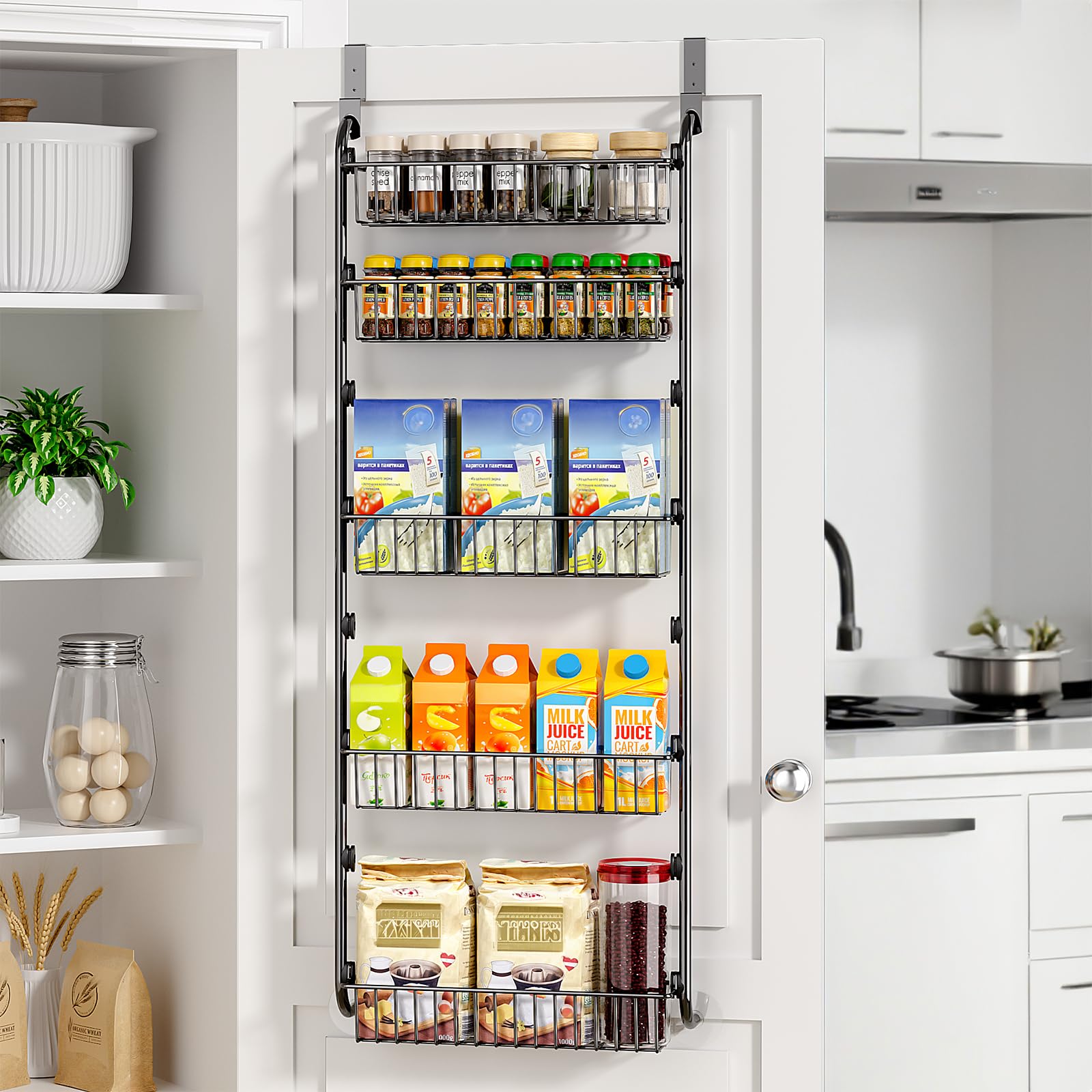 Delamu 5-Tier Pantry Door Organizer