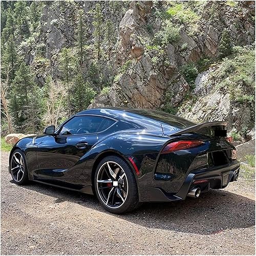 Miniatura 4 de Alerón trasero de fibra de carbono para maletero 2019-2023 compatible con Toyota Supra A90 estilo OE (color de panal)