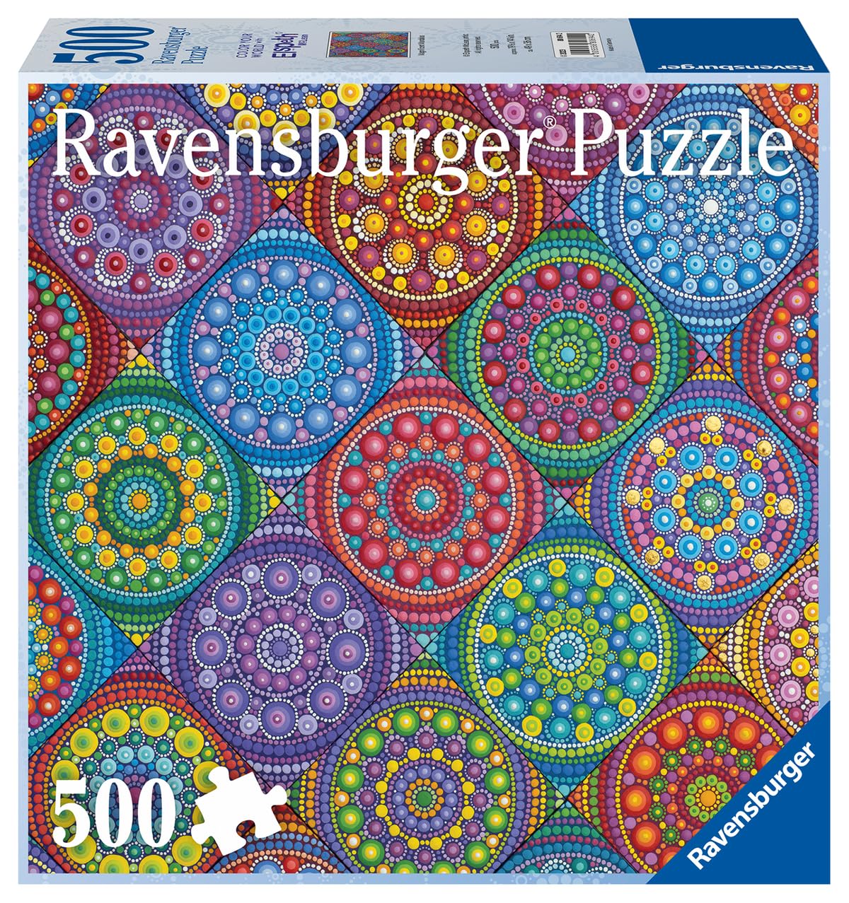 Ravensburger Color Your World Series: Magnificent Mandalas 500 Piece Jigsaw Puzzle for Adults - 80694 - Handcrafted Tooling, Made in Germany, Every Piece Fits Together Perfectly - Image 2