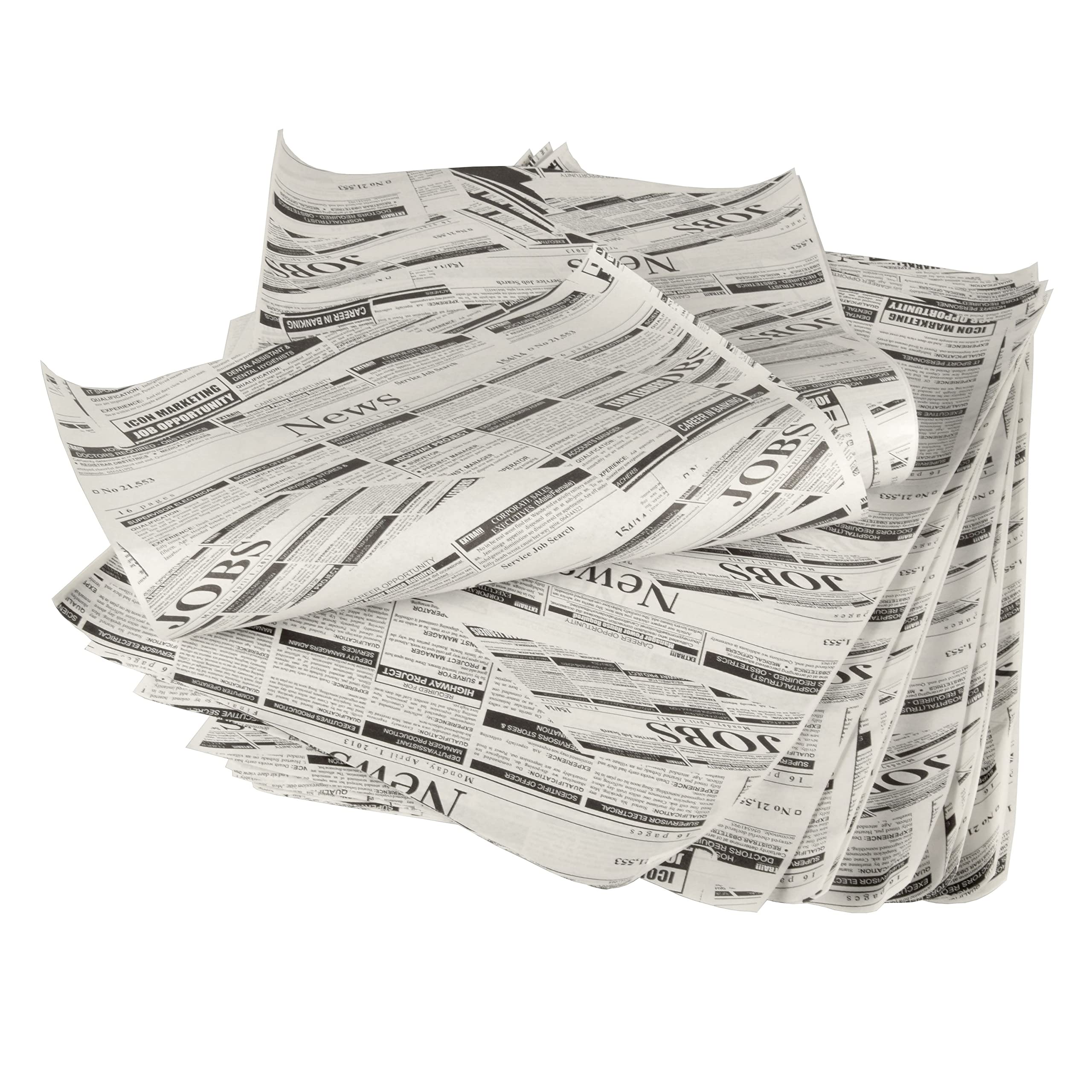PAPSTAR - 1 x 5 kg Verpackungspapier, Backpapier 35 cm x 25 cm Newsprint Fettresistent