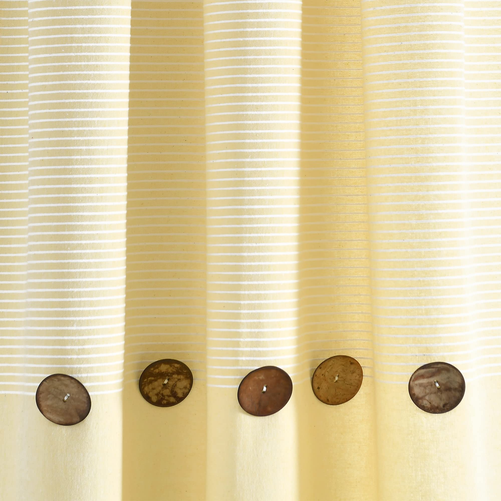 Lush Decor - Coppia Di Tende In Cotone Tinto A Righe Ombre, 101,6x160 Cm, Grigio, Per Soggiorno E Camera