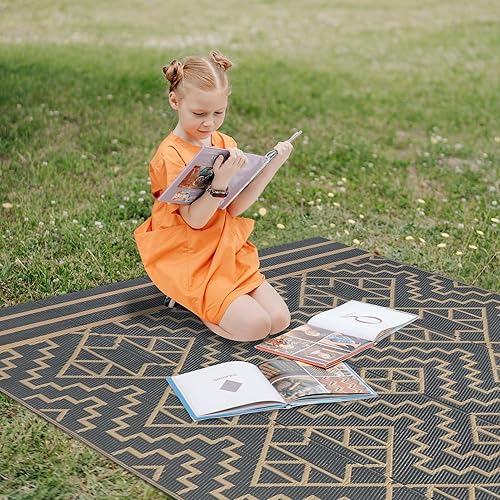 Miniatura 170 de SAND MINE Alfombras reversibles, alfombra de paja de plástico, alfombra de área moderna, alfombra de pavimento grande y alfombra para exteriores