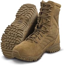 Altama Unisex Foxhound SR 8" Suede Leather Lightweight Slip-Resistant Hiking Tactical Work Boots with High-Traction Outsole