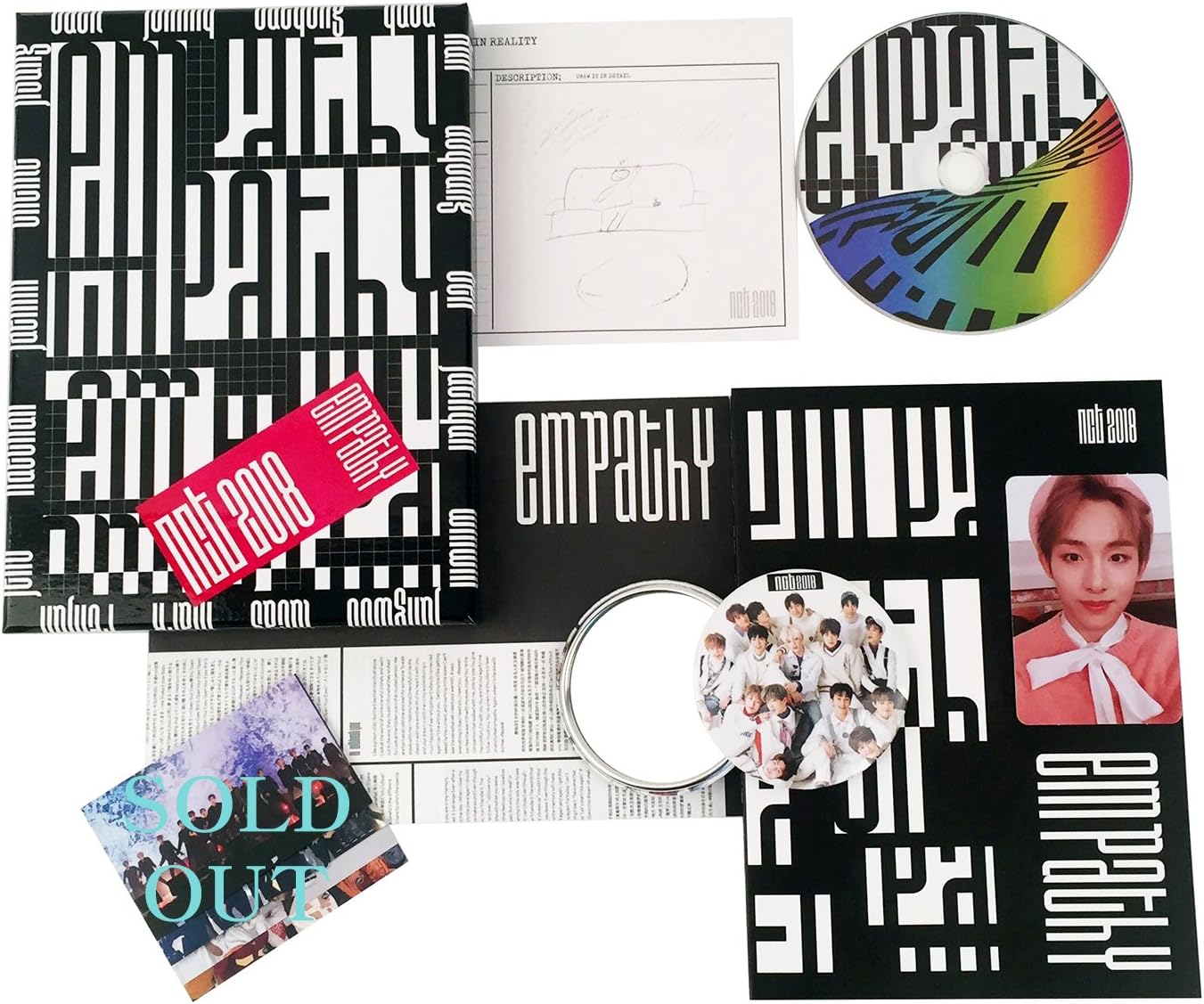 NCT 2018 Album - Empathy [ Reality Ver. ] CD + Photobook + Photocard + Diary + Lyrics + FREE GIFT / K-pop Sealed