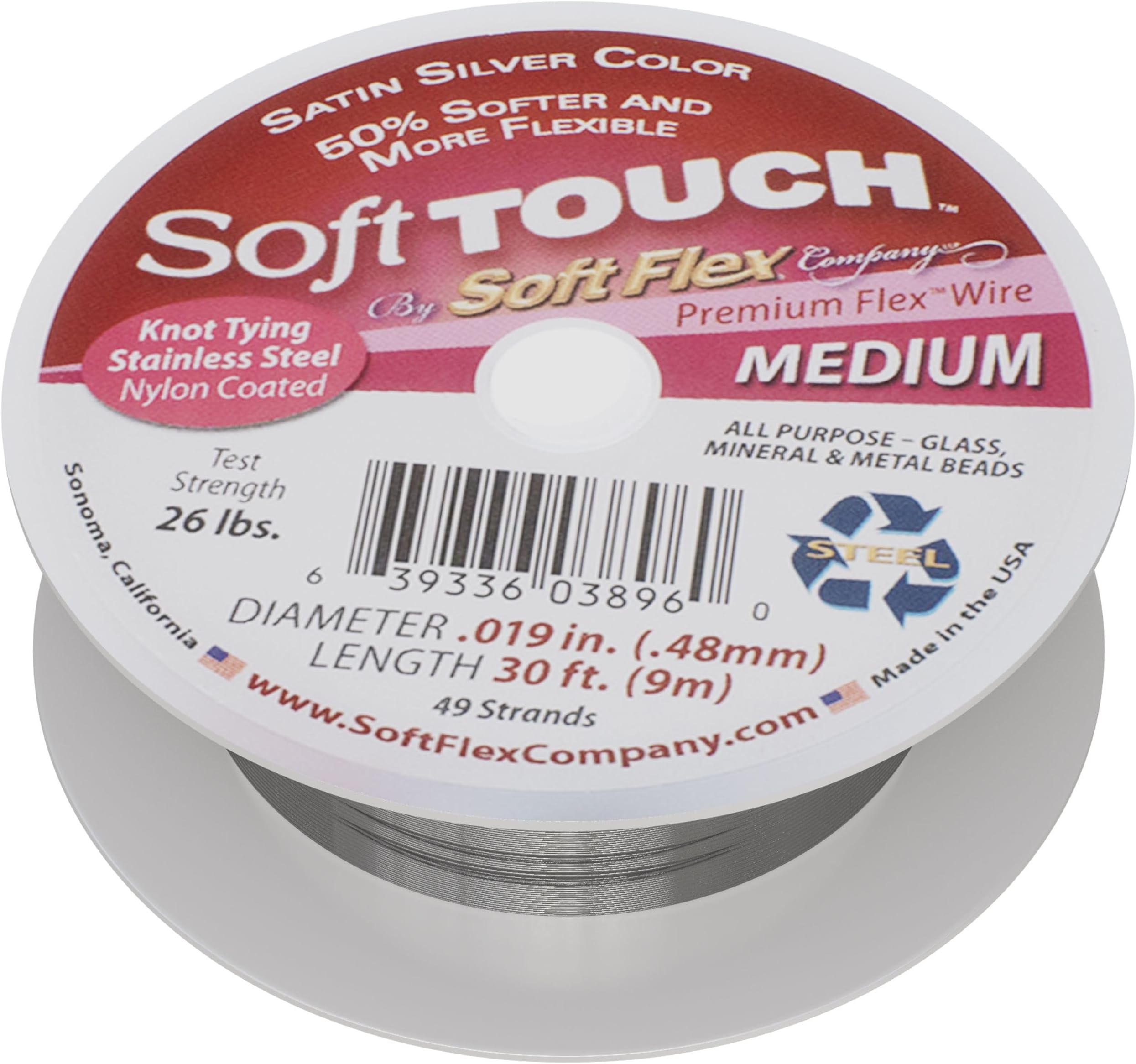 Soft Touch by Soft Flex Beading Wire .019 IN. 30 ft 42317
