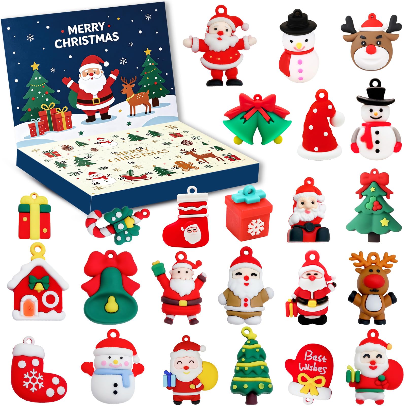 Advent Calendar 2026 24 Days Christmas Countdown with Ornaments