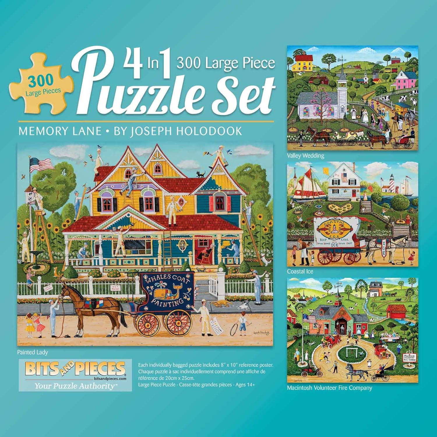 Bits and Pieces 4in1 Multipack 300 Teile Puzzle für Erwachsene