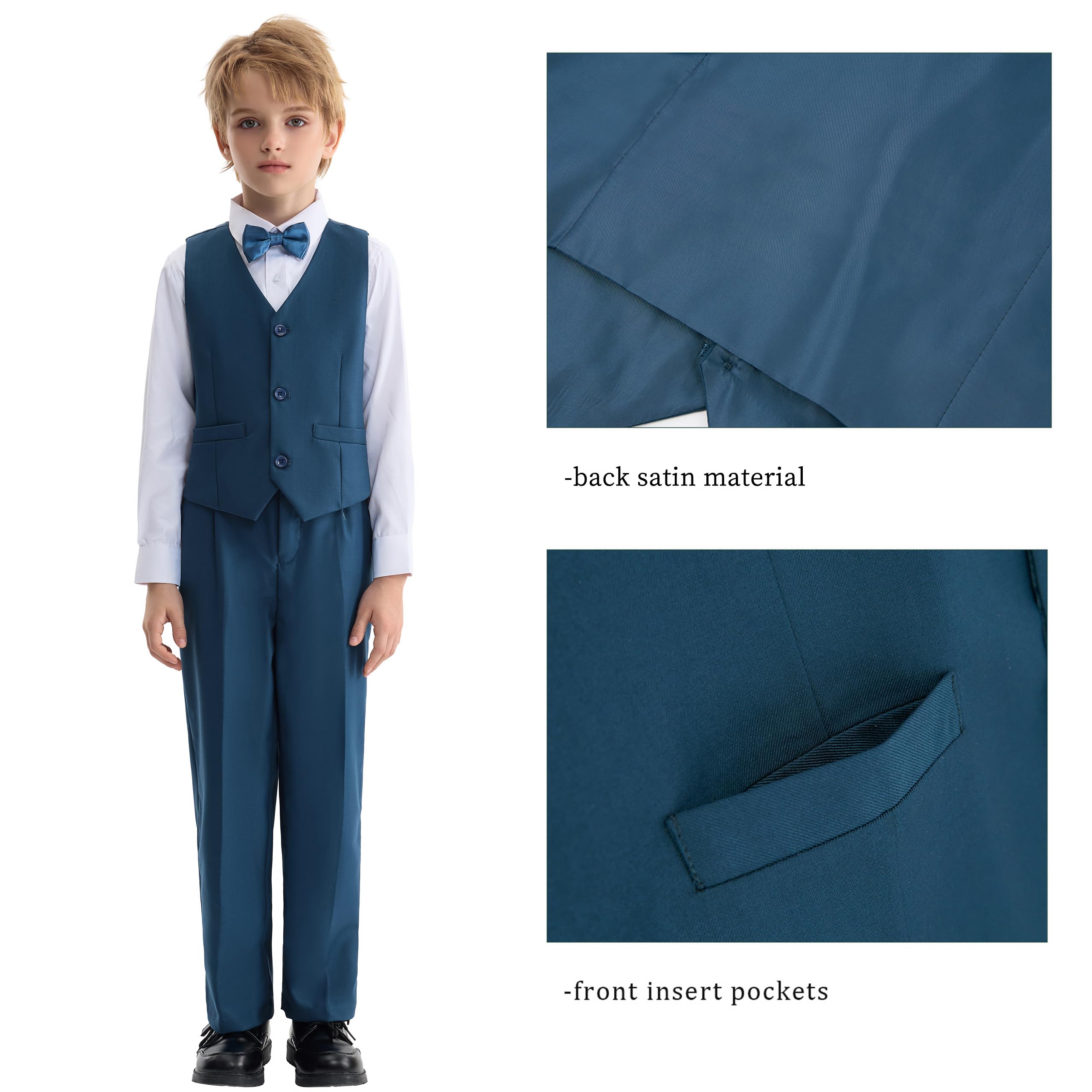 LOLANTA Vestito da Cerimonia Nuziale della Festa Nuziale della Giacca della Giacca da Smoking dei Bambini del Blazer dei Ragazzi