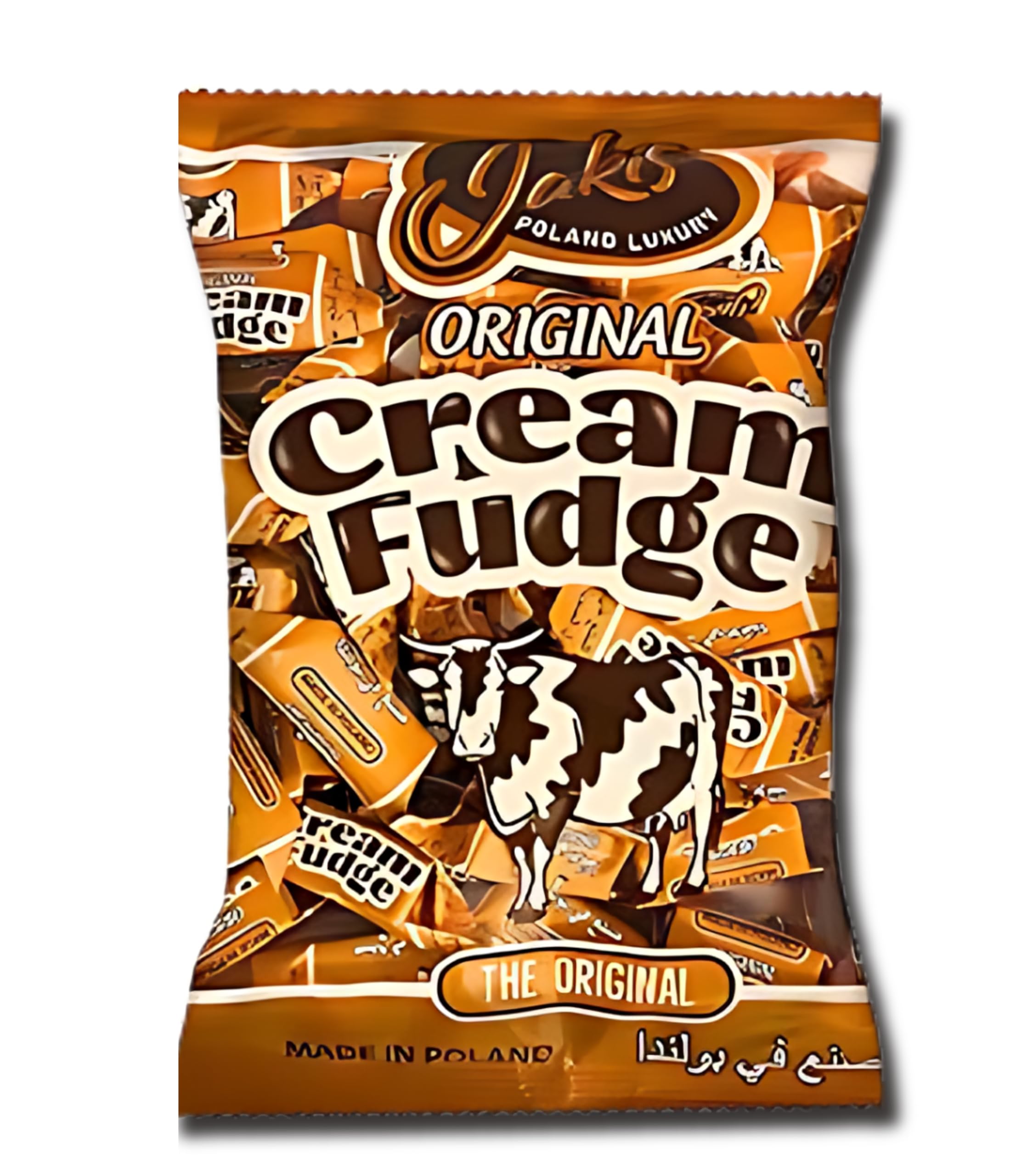 Jakis Poland Luxury Original Creamy Caramel Fudge 640 Grams, Rich Flavor of Orginal Fudge