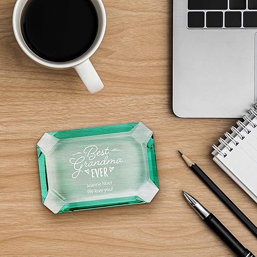 Miniatura 10 de Pisapeles de cristal de jade para apreciar a los empleados, aumenta la moral de los empleados, motivación y entorno de trabajo positivo, caja de