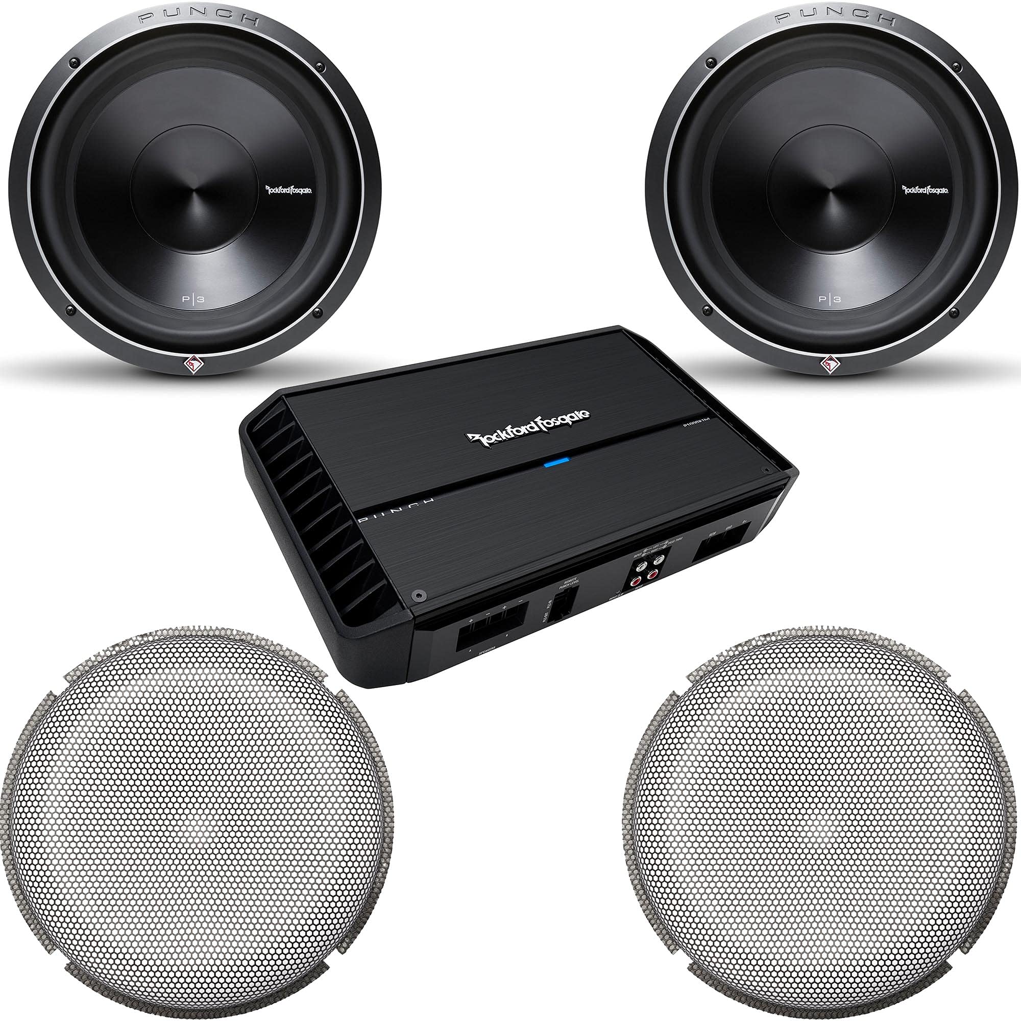 Amazon.com: Rockford Fosgate 2 P3D4-12 Punch P3 Dual 4-Ohm 12