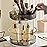 Aveniee 360 Rotating Makeup Organizer for Vanity, Upagraded Perfume Skincare Bathroom Counter Organizers with Brush Divider, Two Tier Spinning Lipstick Cosmetic Lotion Storage,Grey