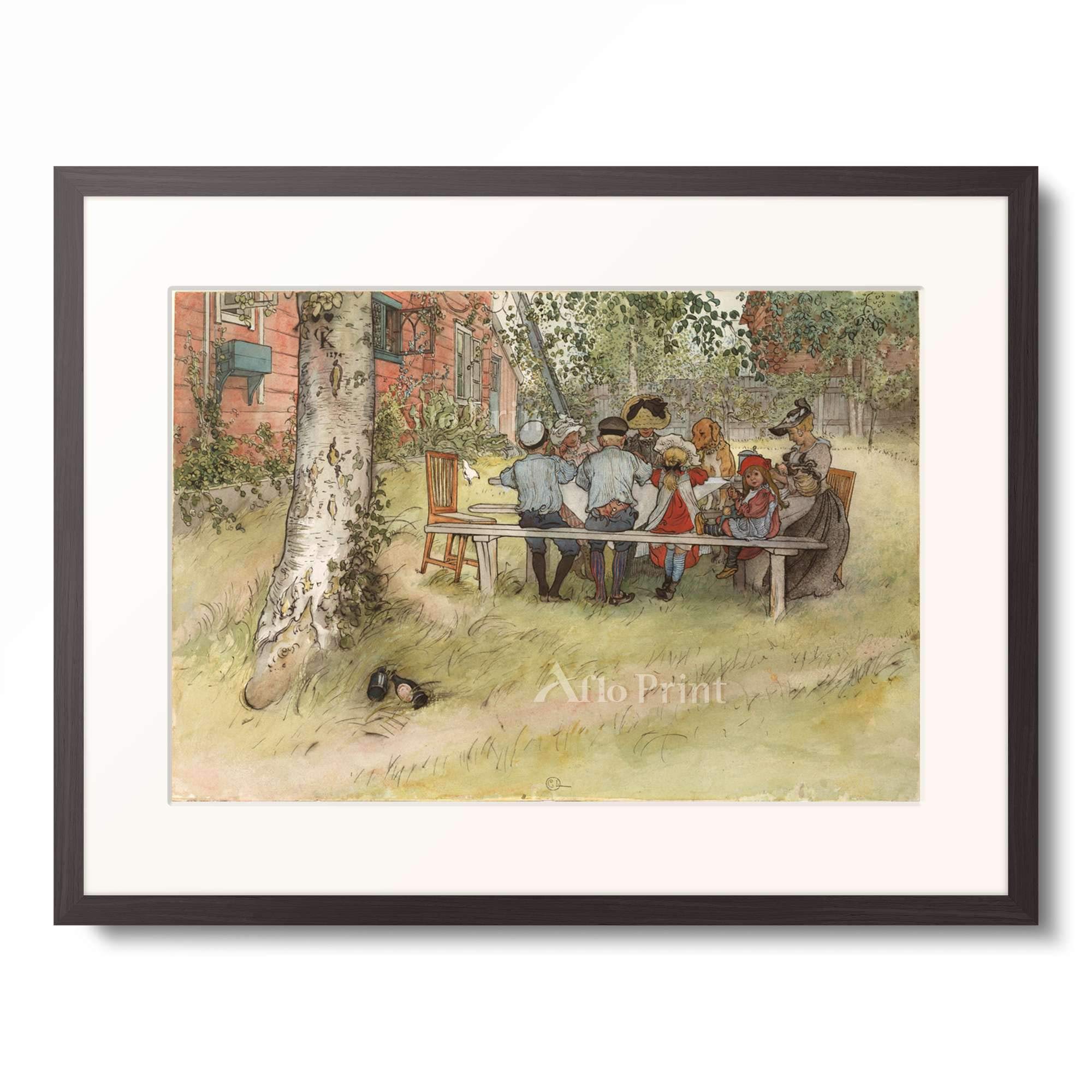 Amazon.co.jp: カール・ラーション Carl Larsson 「Breakfast under