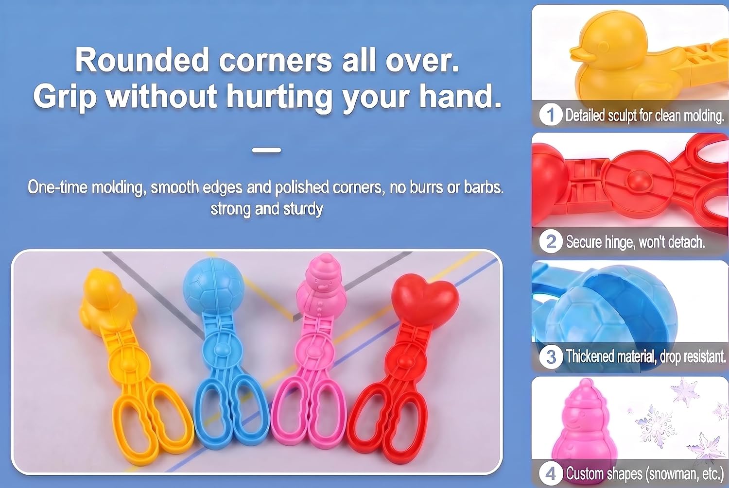 4 Pcs Sand Molds Maker for Kids, Sand Toys image 4