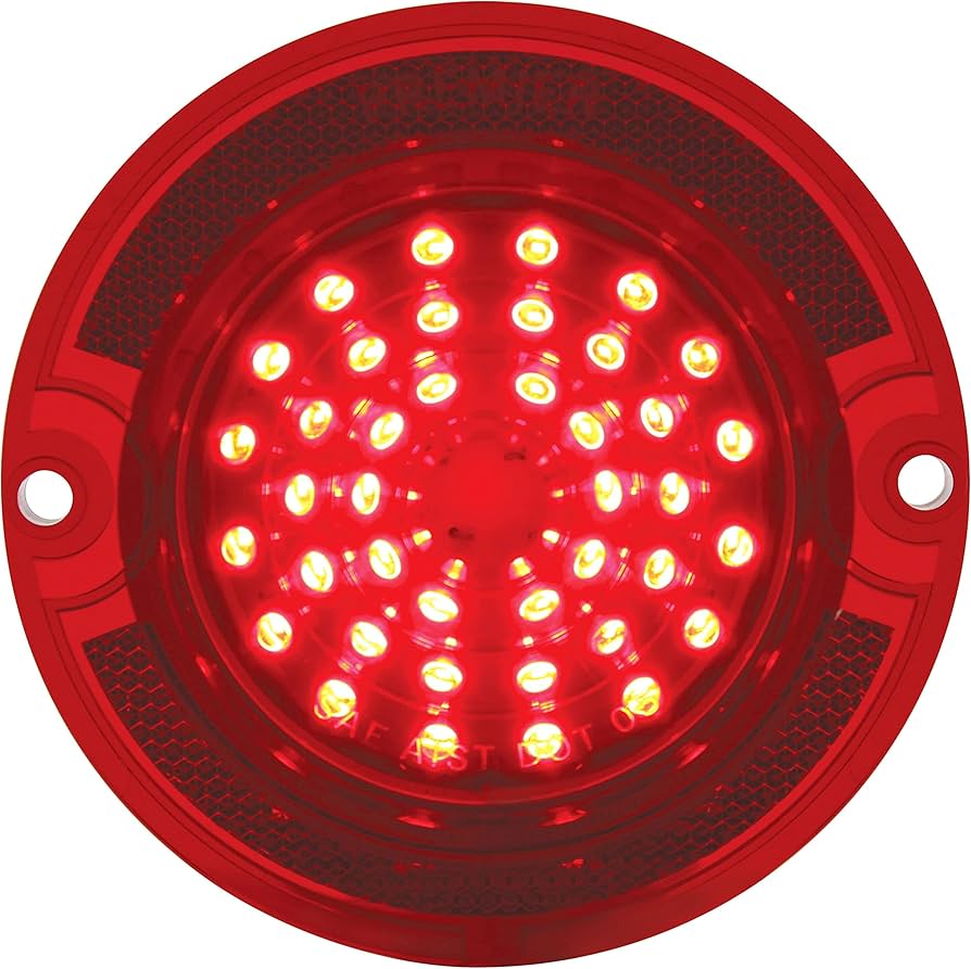 Amazon.com: United Pacific 40 LED Tail Light Lens, Red For 1963