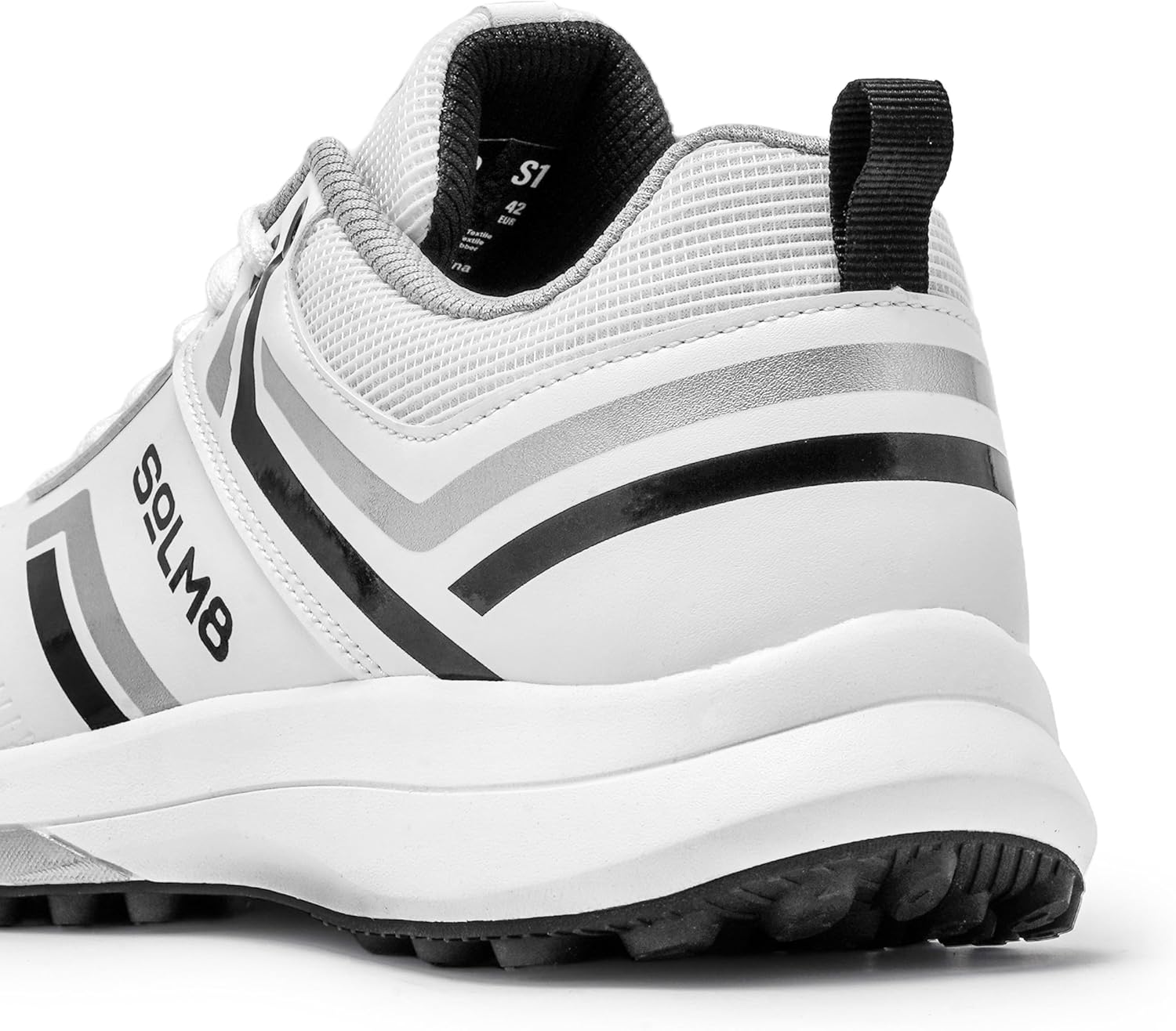 SOLM8 S1 Rubber Spikes - Lightweight Cricket Shoes for Men and Women - Durable Grip, Superior Protection