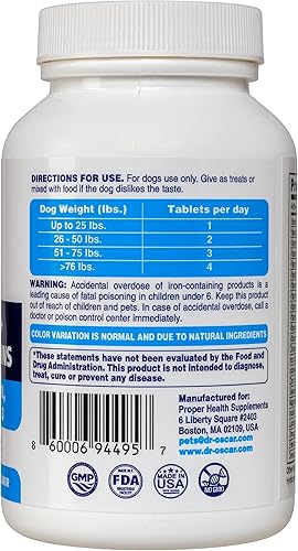 Miniatura 3 de Vitaminas prenatales para perros. Las únicas vitaminas prenatales y posnatales 2 en 1 para perros con ácido fólico, Omega 3, probióticos, colina e