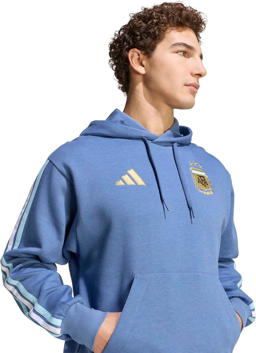 adidas mens Argentina Alphaskin Fleece Hoodie - Image 4