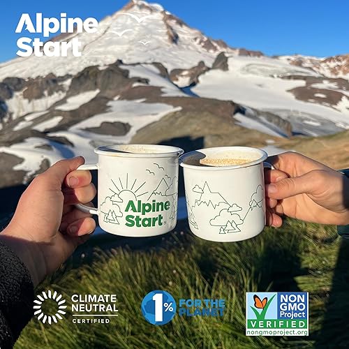 Vista 7 de Alpine Start Instant Coffee Original Blend Medium Roast - Individual Powder Mix From High Altitude Arabica Coffee Beans - Hot or Cold Brew for Home